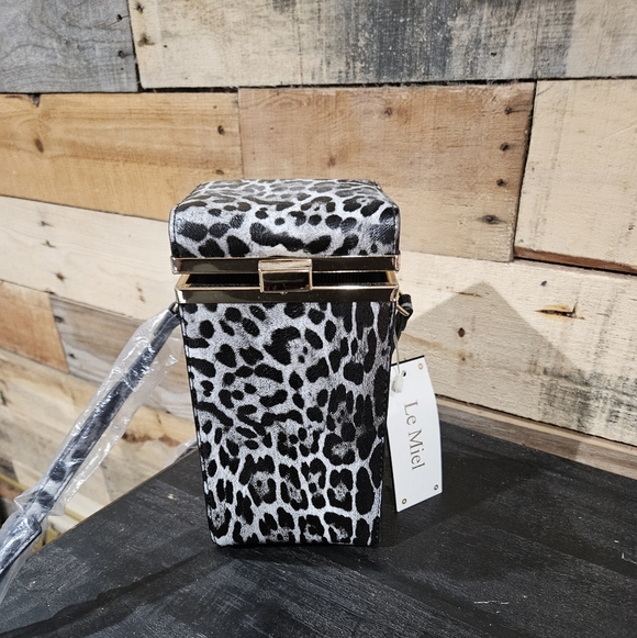 Handbags - Square Animal Print Purse